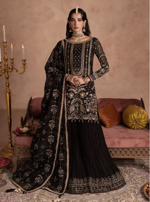 Anayra Amal Pret Embellished Grip Georgette Kurti Khushnuma